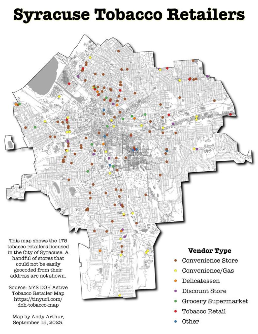 Syracuse Tobacco Retailers Map