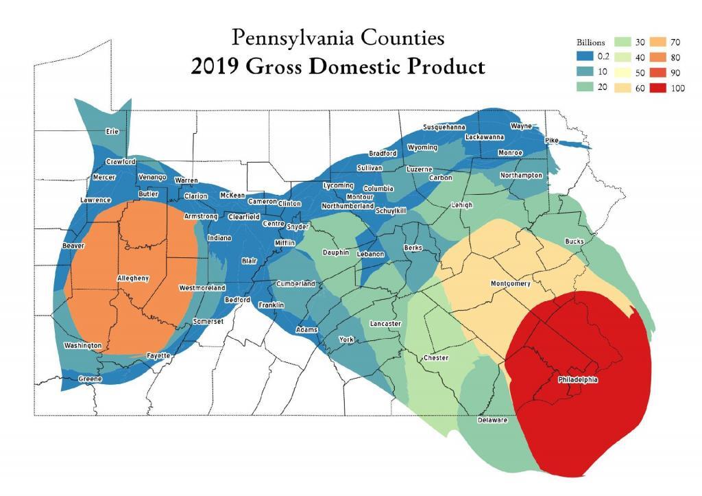 Pennsylvania County Gross Domestic Product