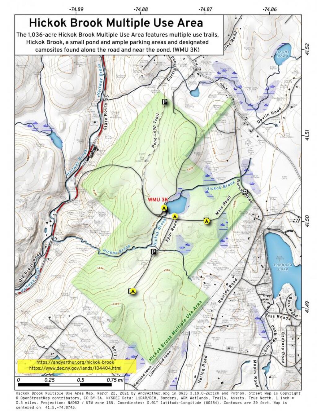 Hickok Brook Multiple Use Area