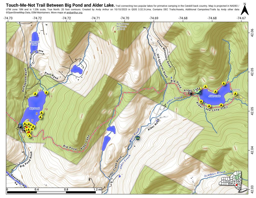  Touch Me Not Trail From Big Pond To Alder Lake