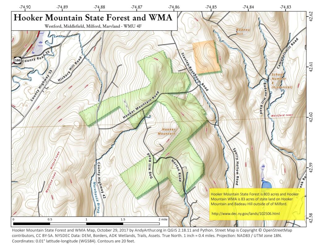  Hooker Mountain State Forest And WMA