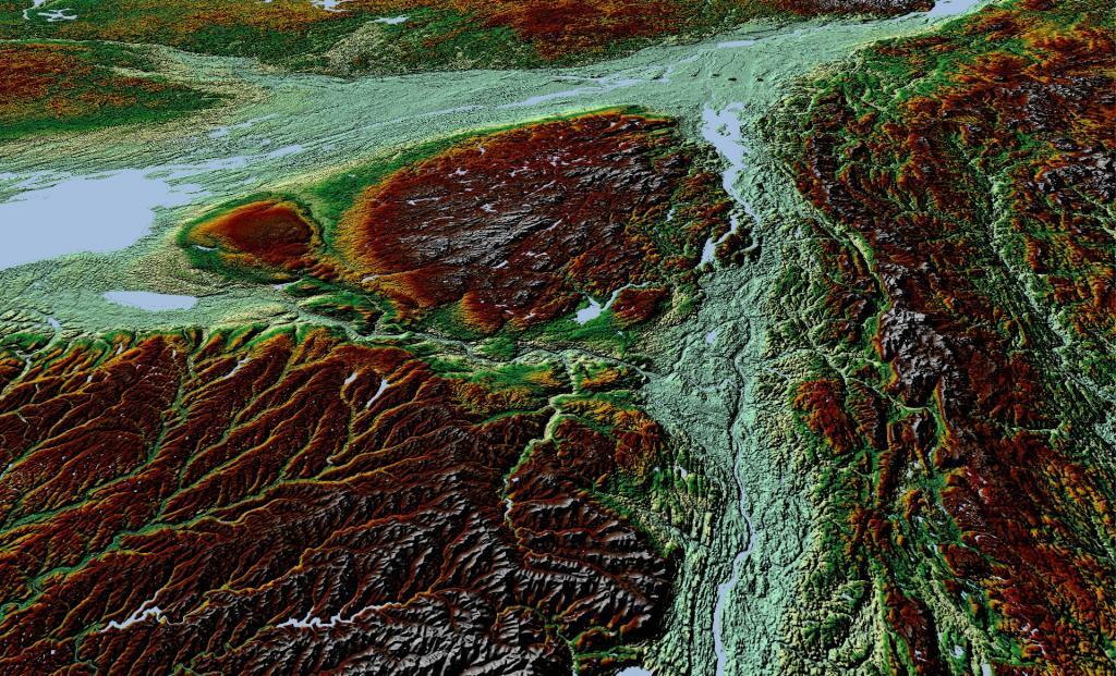 Eastern NY - The Adirondacks - Green Mountains Terrian Map