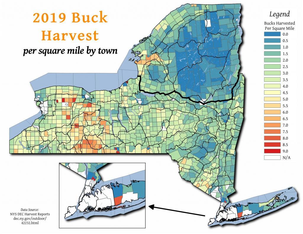 2019 Buck Harvest by Town