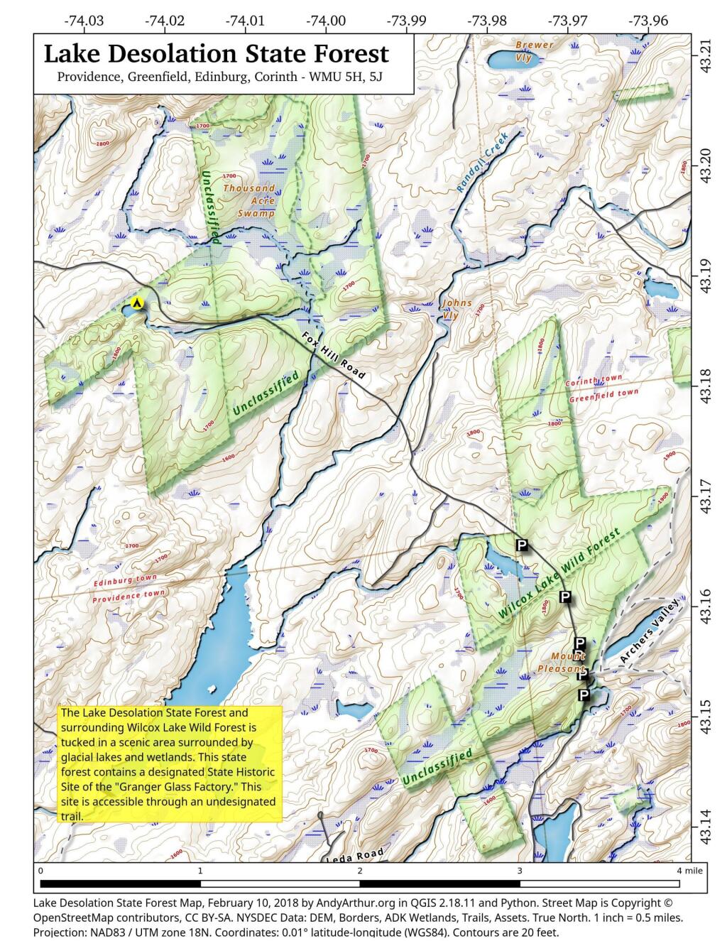  Lake Desolation State Forest