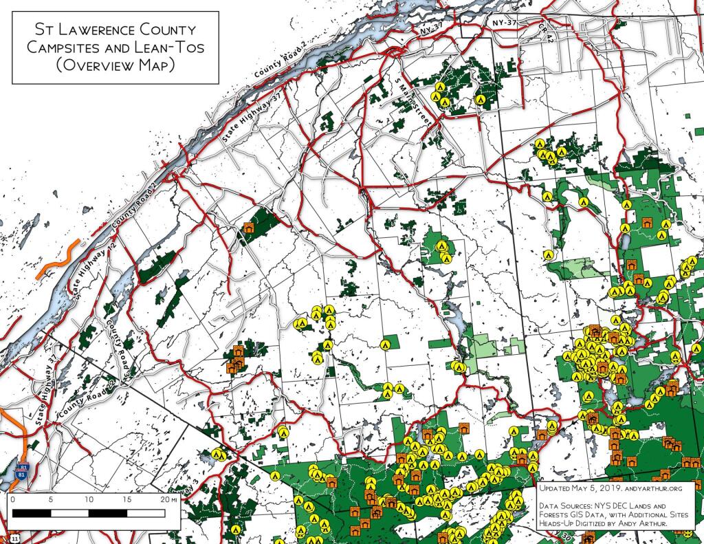  St Lawerence County Primative Campsites And Lean Tos