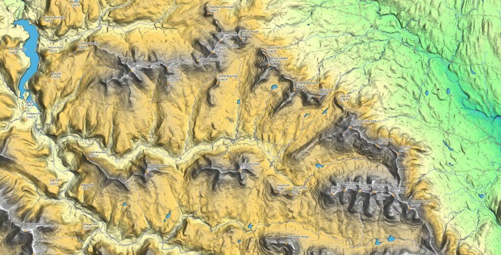 Terrain  Windham Area Peaks