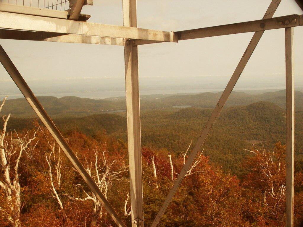 Photo: Through the Pok-O-Moonshine Fire Tower