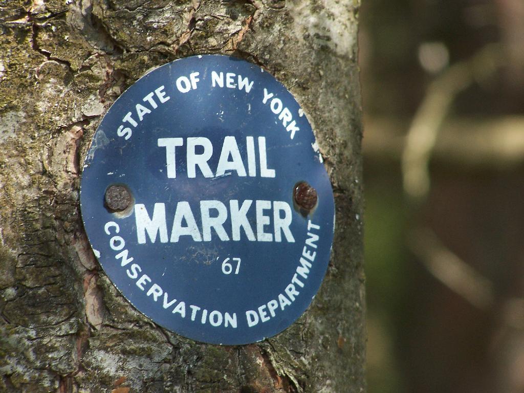 Photo: 1967 Trail Marker Photo: 1967 Trail Marker