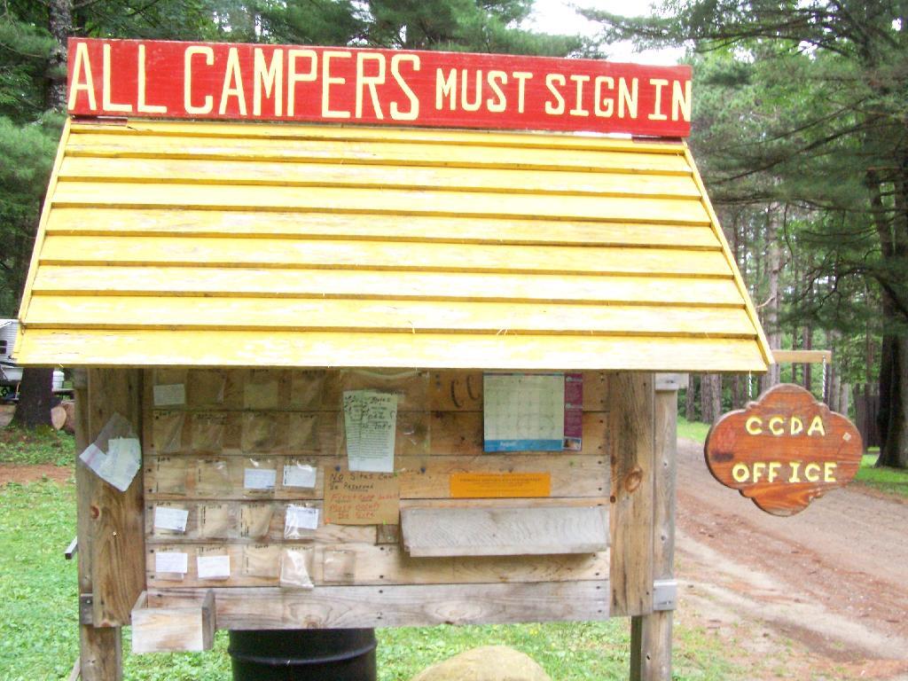 Photo: Campers Sign In Here Photo: Campers Sign In Here