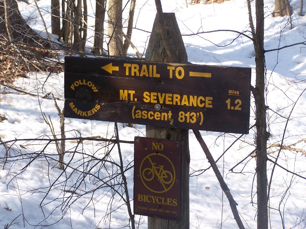 Photo: Severence Hill Sign
