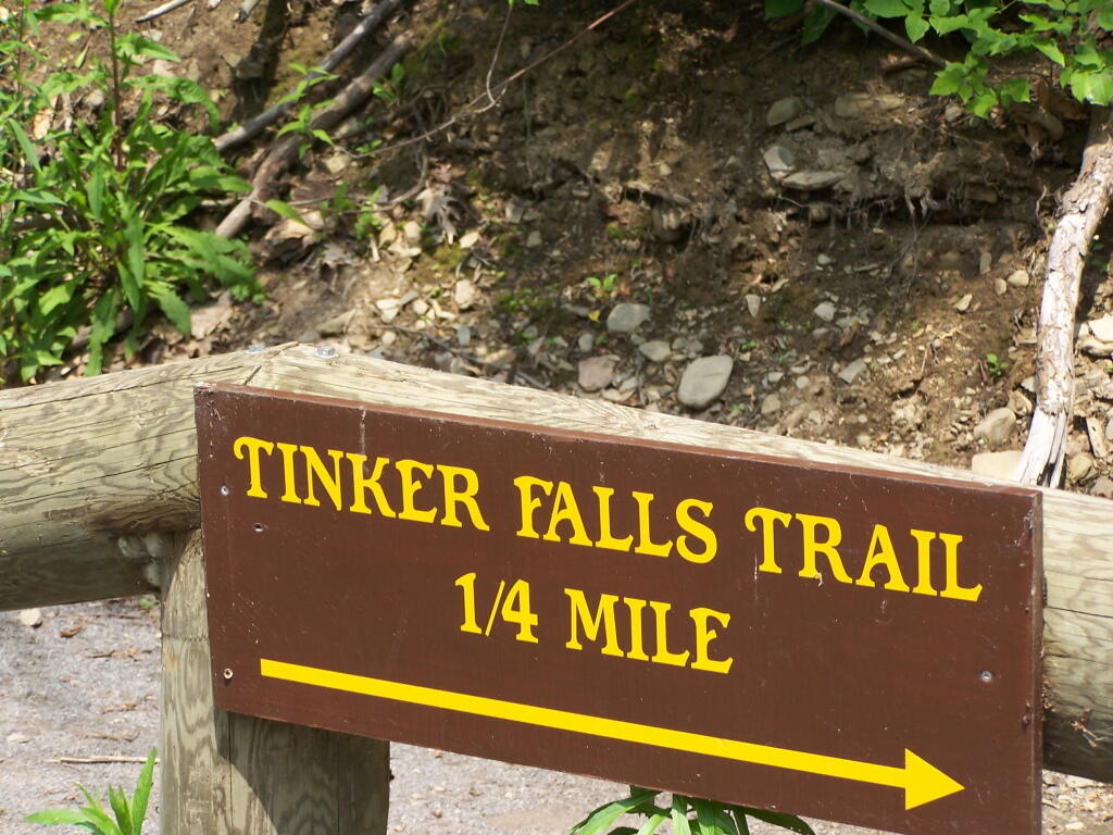 Photo: Tinker Falls Trail Sign