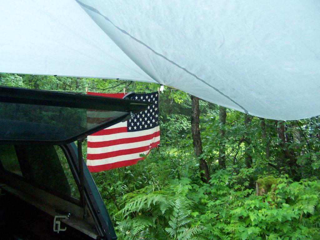 Photo: Tarp Sinks Due to Rain
