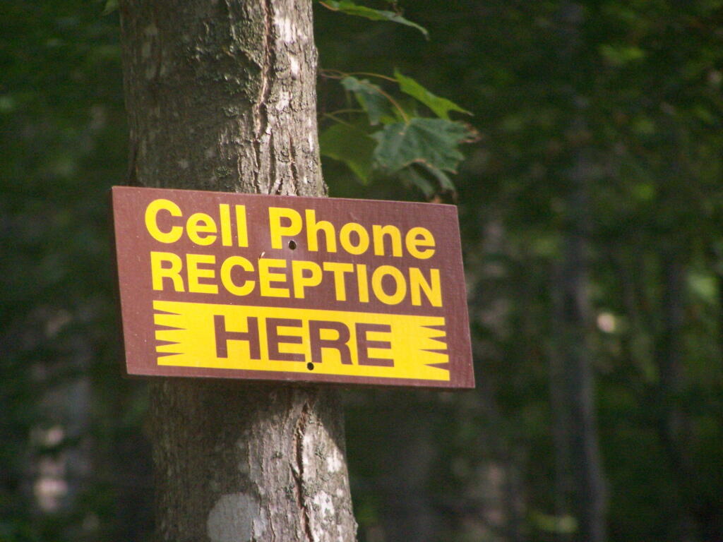 Photo: Cell Phone Reception Here