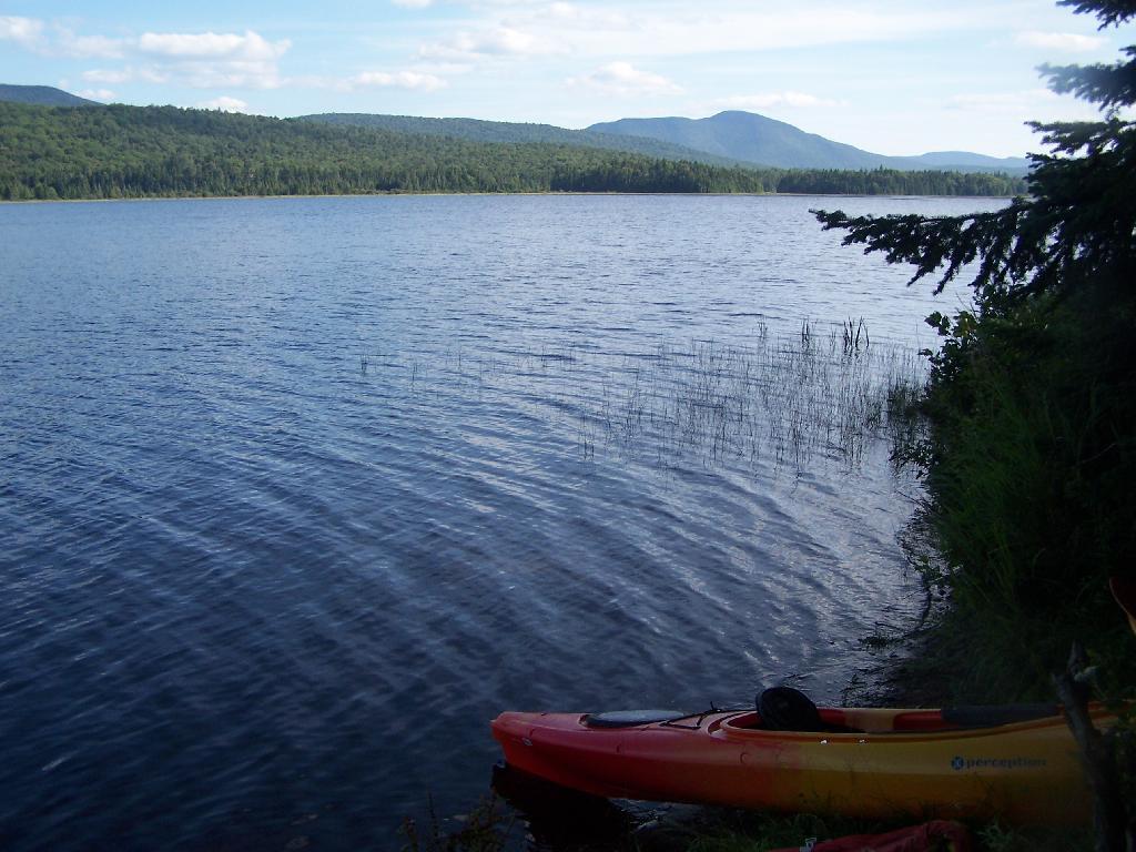 Photo: A Quick Swim, Then Back in Kayak
