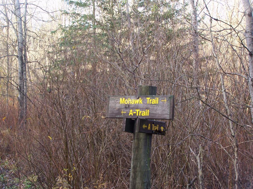 Photo: Mohawk and A-Trail Signs Photo: Mohawk and A-Trail Signs