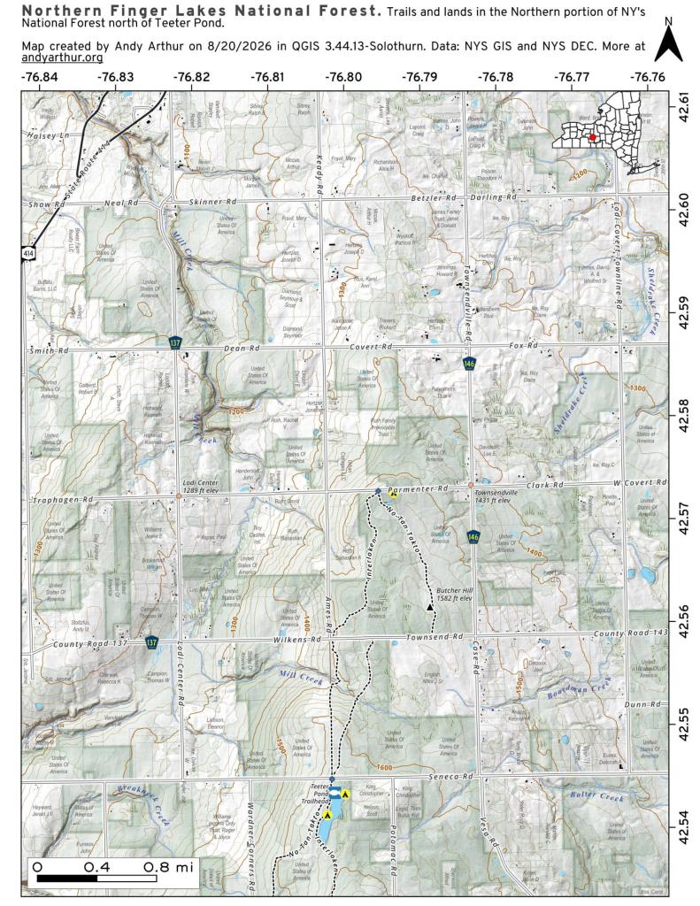 Map: Northern Finger Lakes National Forest Map: Northern Finger Lakes National Forest