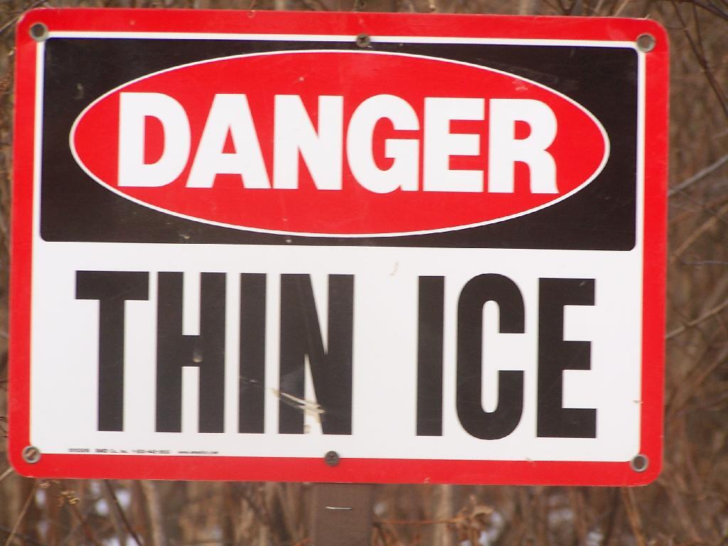 Photo: Danger: Thin Ice Photo: Danger: Thin Ice