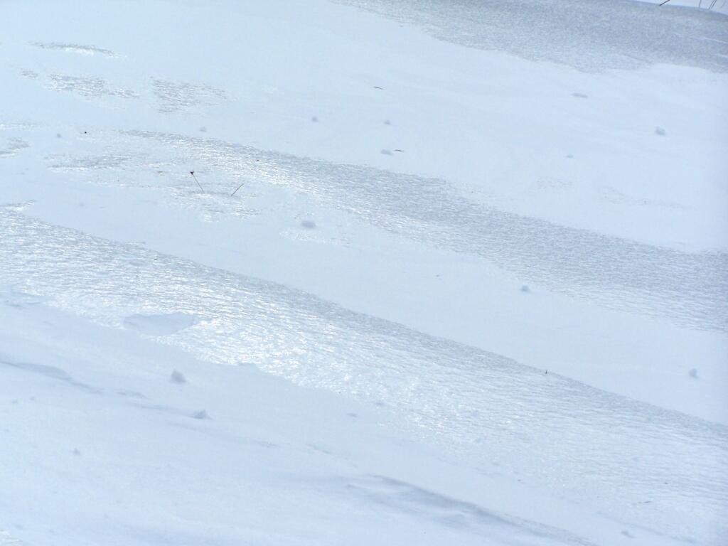 Photo: Ice Peaks Above Snow Photo: Ice Peaks Above Snow
