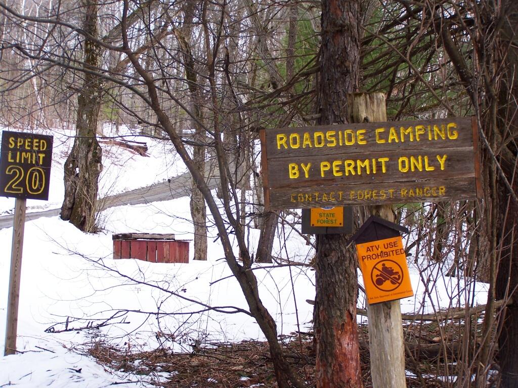 Photo: Roadside Camping By Permit Only Photo: Roadside Camping By Permit Only