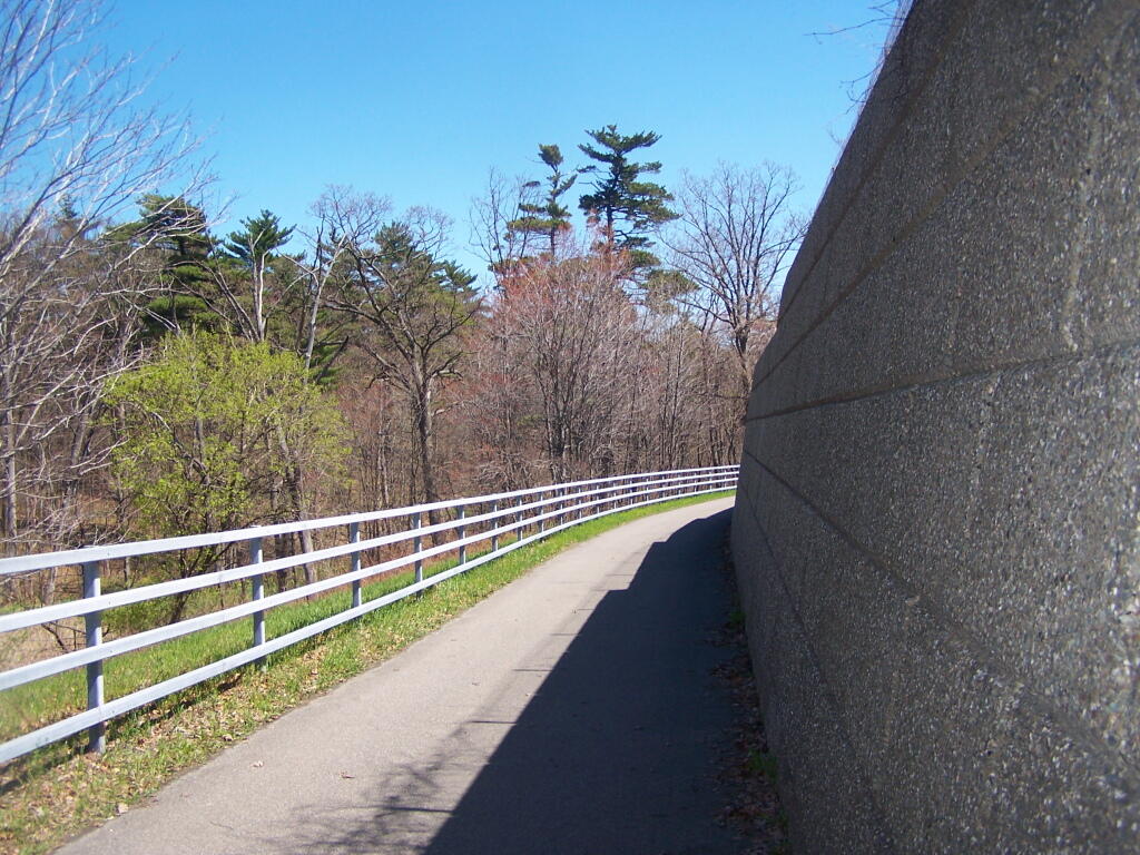 Photo: Retaining Wall Along Thruway Fly Over Ramp Photo: Retaining Wall Along Thruway Fly Over Ramp