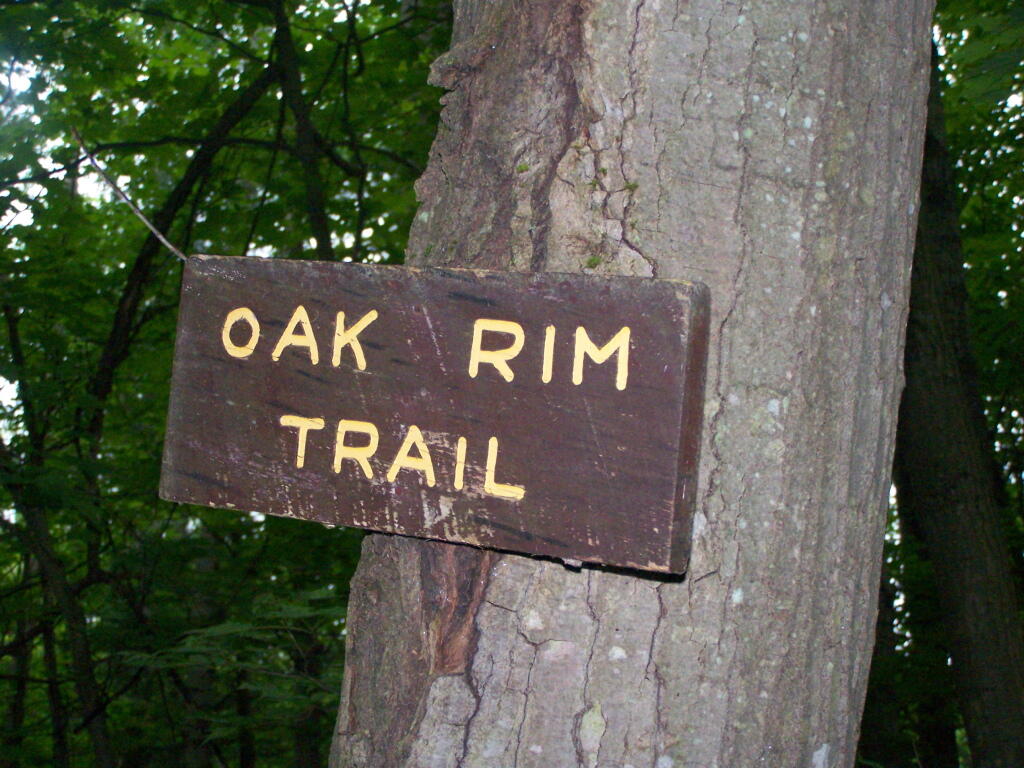 Photo: Oak Rim Trail Sign
