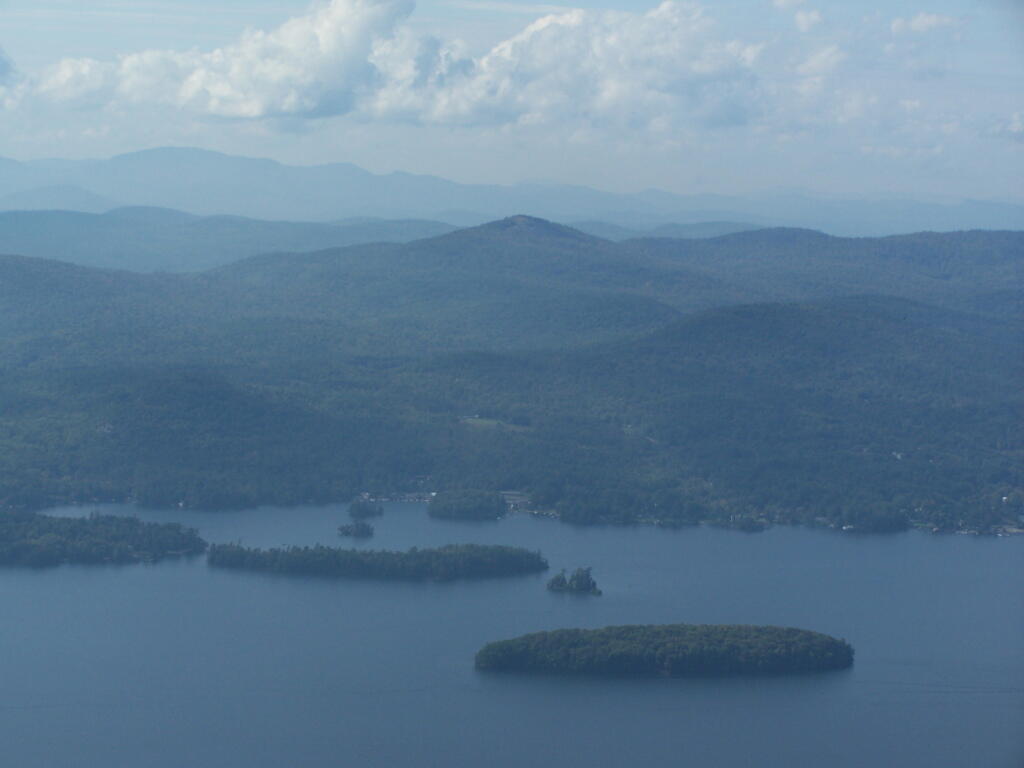 Photo: Crane Mountain in Hazy Background