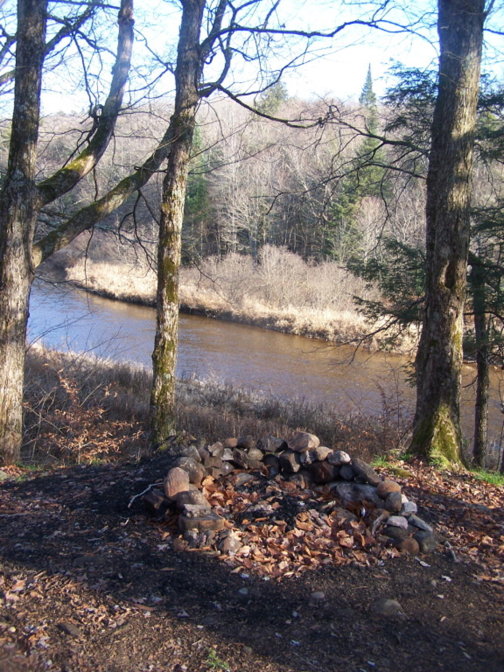 Photo: Very Winter Looking Campsite Along East Canada Creek