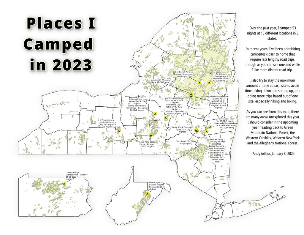 Photo: Places I Camped in 2023