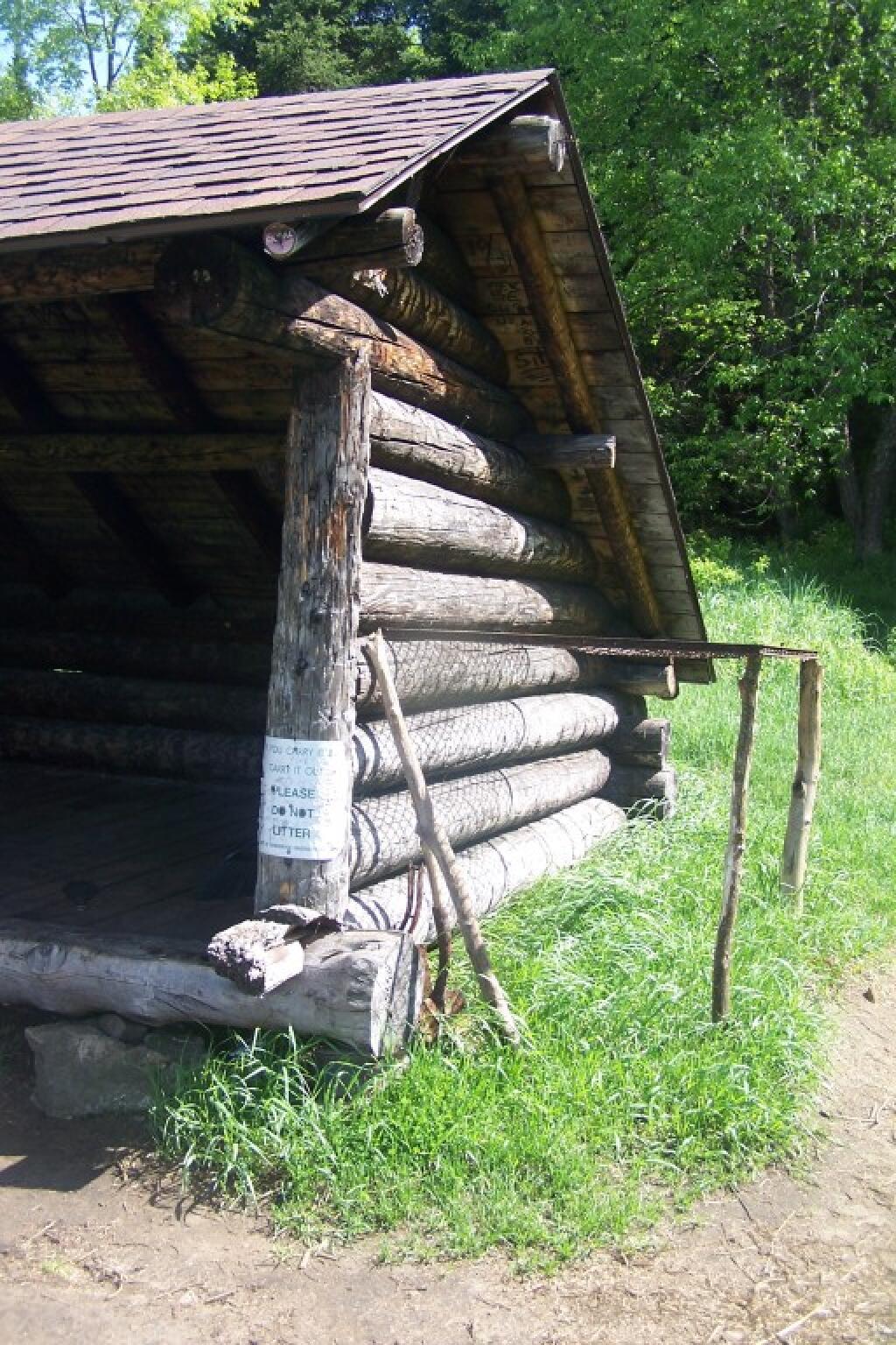 Photo: Side of Lean-To Photo: Side of Lean-To
