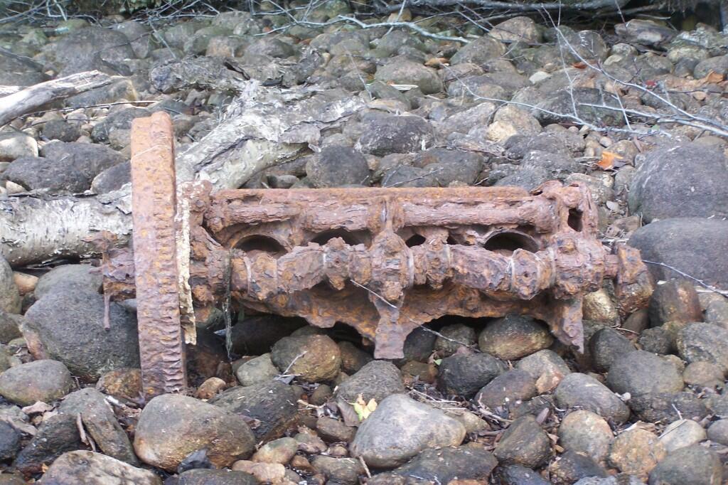Photo: Old Crankcase on Shoreline Photo: Old Crankcase on Shoreline