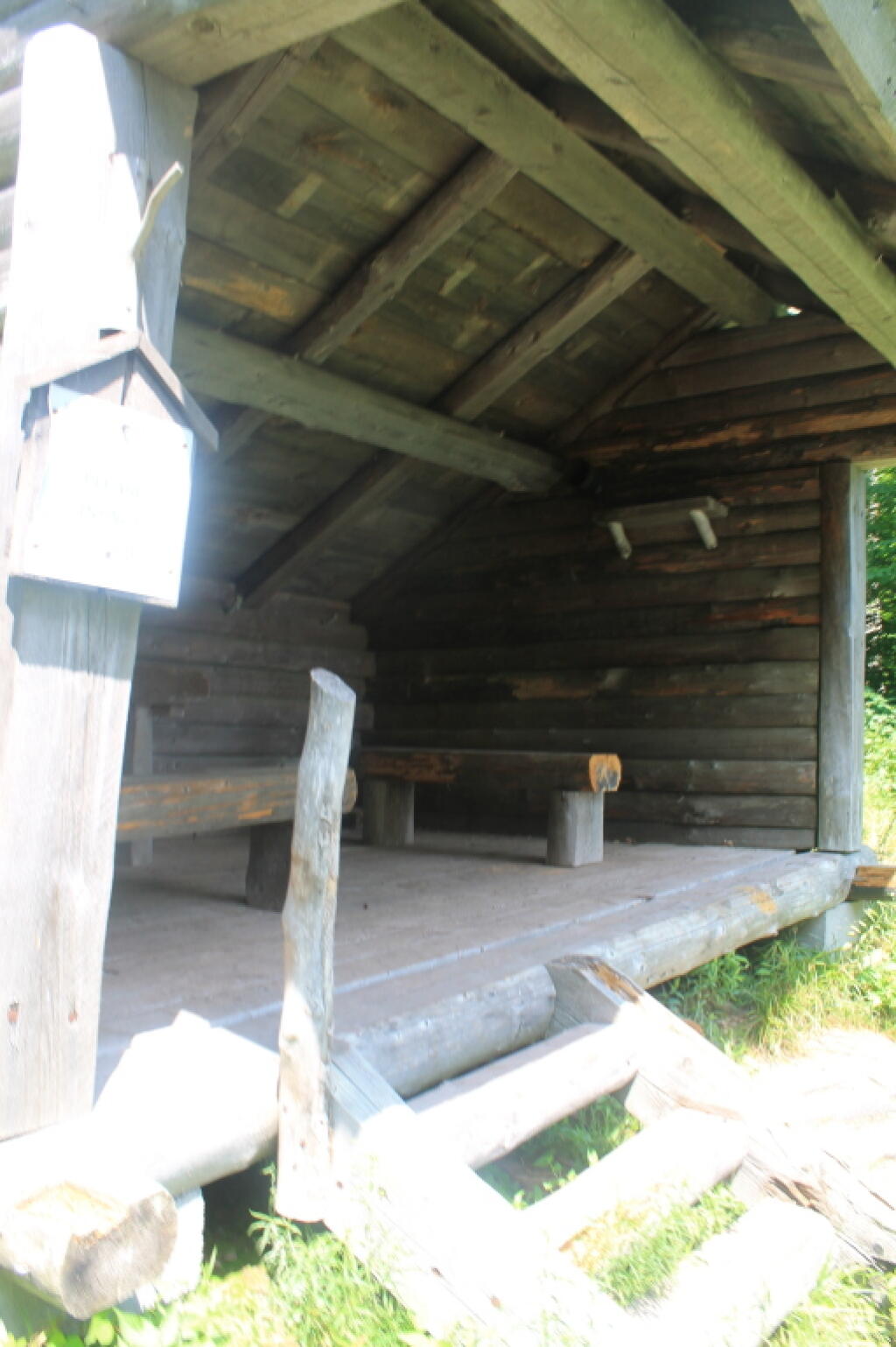 Photo: Inside the Lean-To