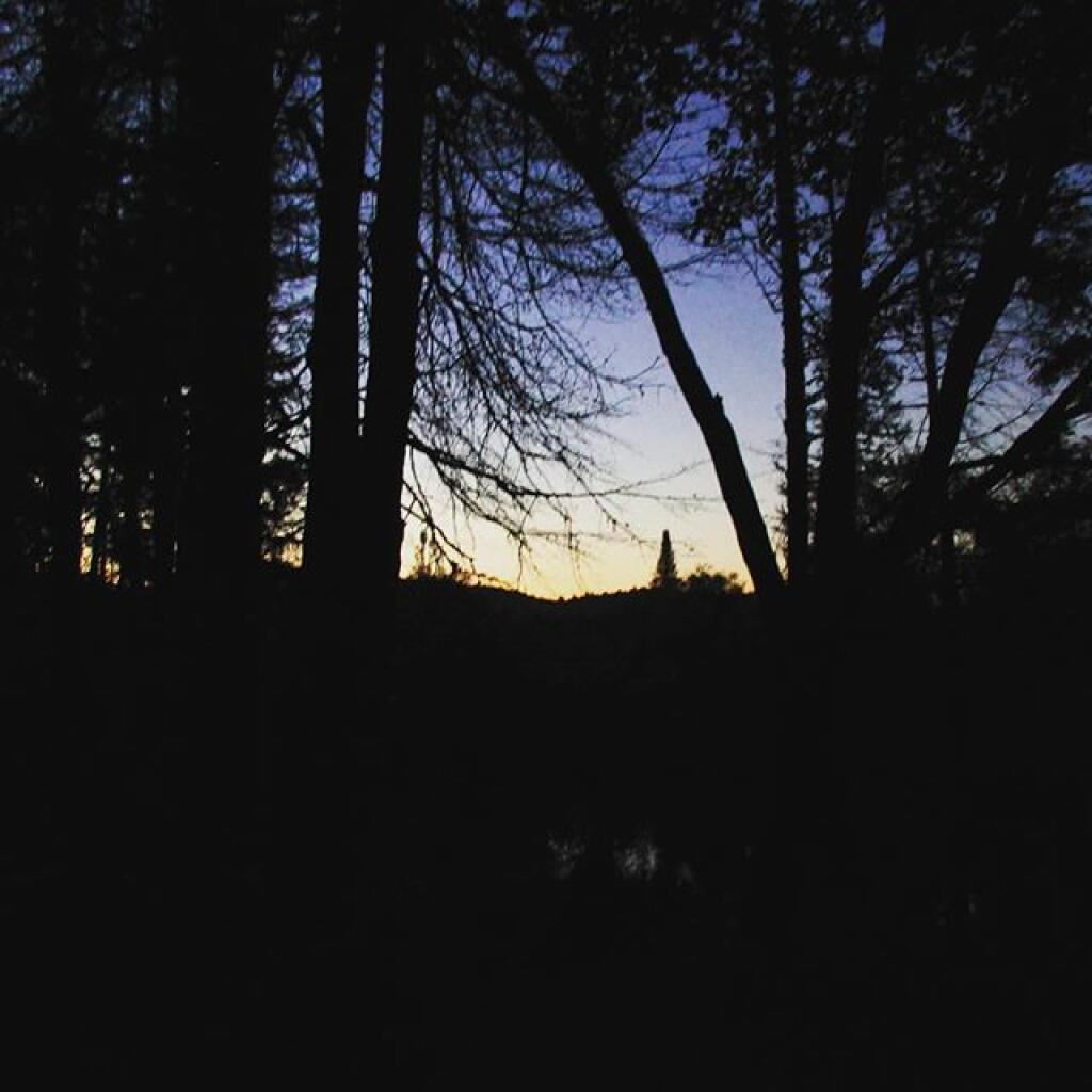 Photo: By the time I got camp up, it was this dark