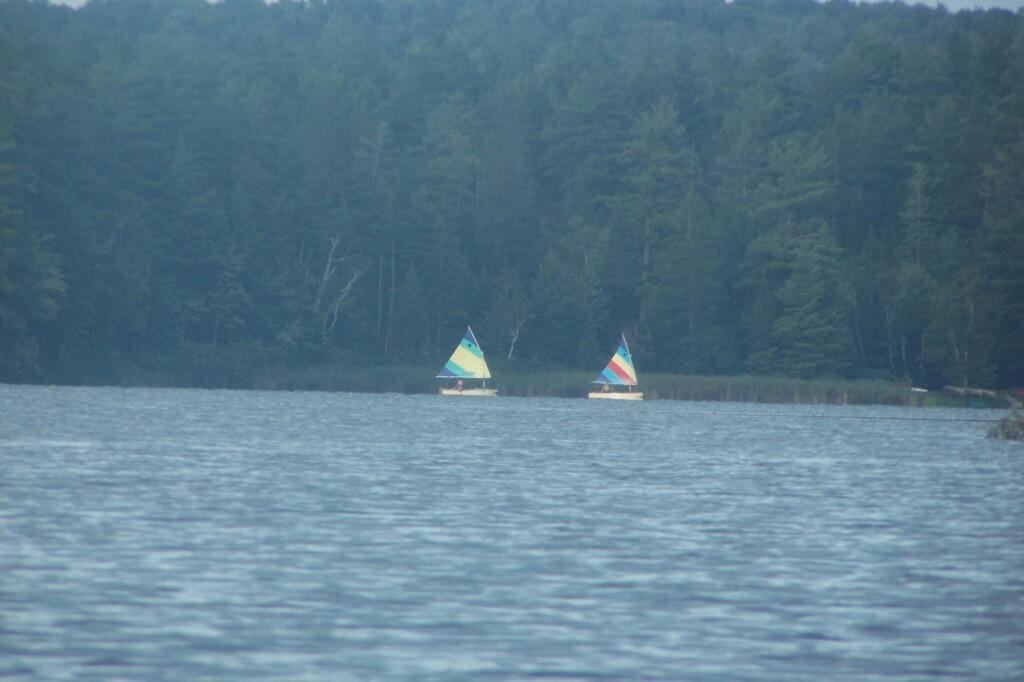 Photo: Sailboards Head In for the Night