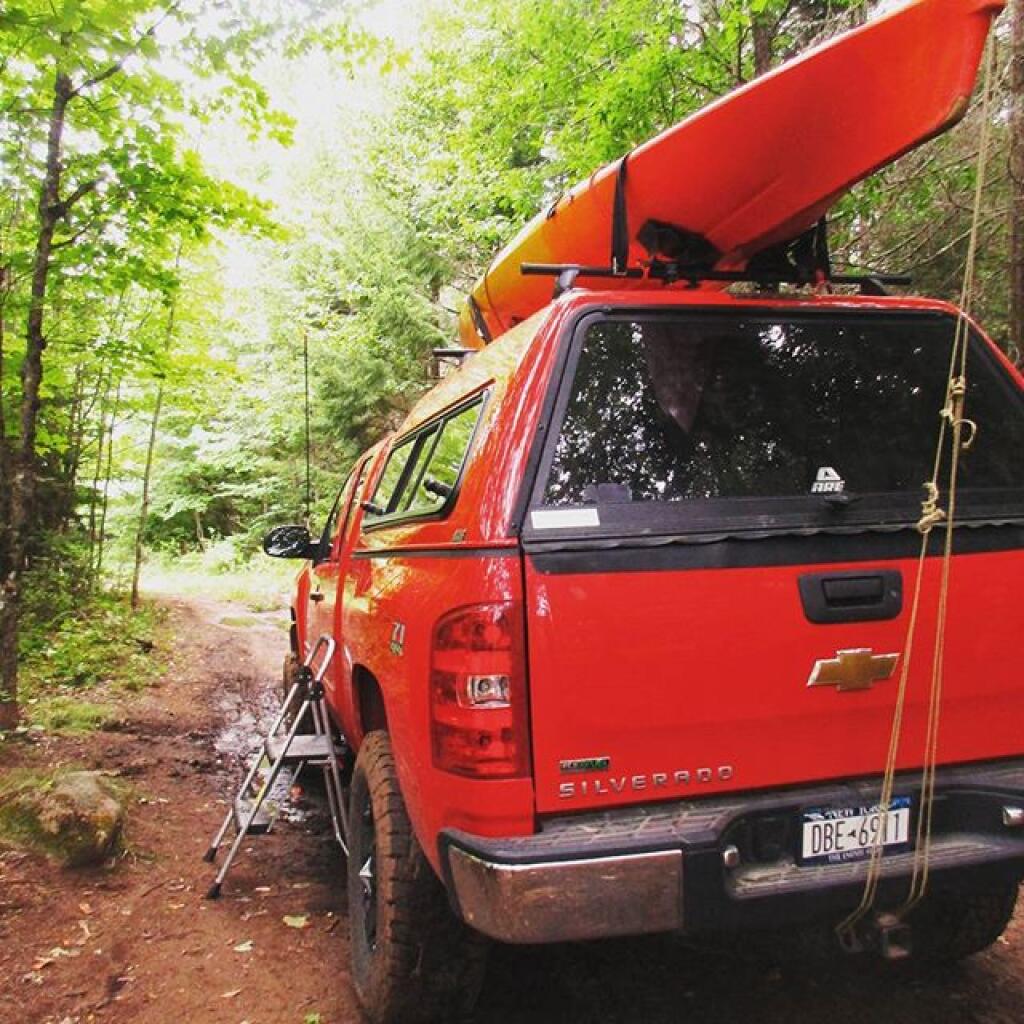 Photo: Same campsite I sprained my ankle in one year ago. This time, used a step stool