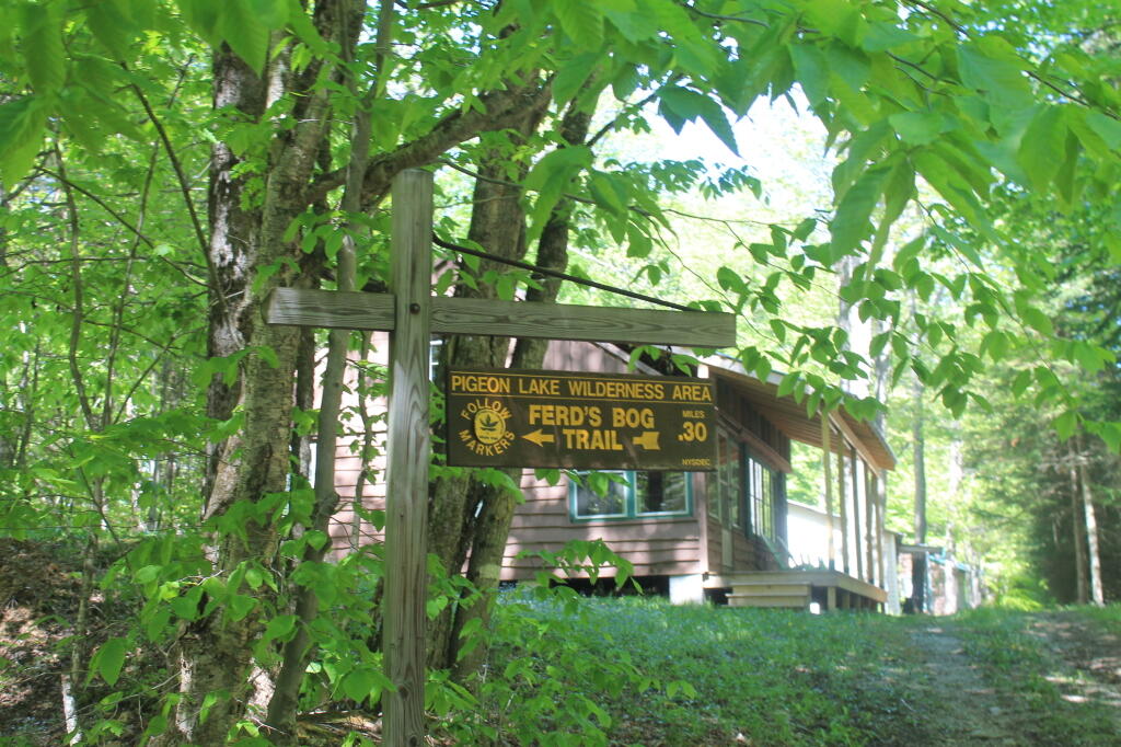 Photo: Ferd's Bog Trailhead on Uncas Road Photo: Ferd's Bog Trailhead on Uncas Road