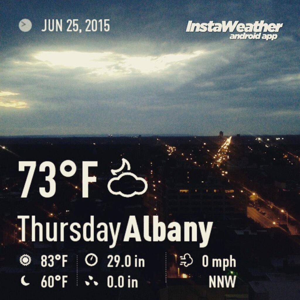 Photo: Currently 73 degrees in Albany Photo: Currently 73 degrees in Albany