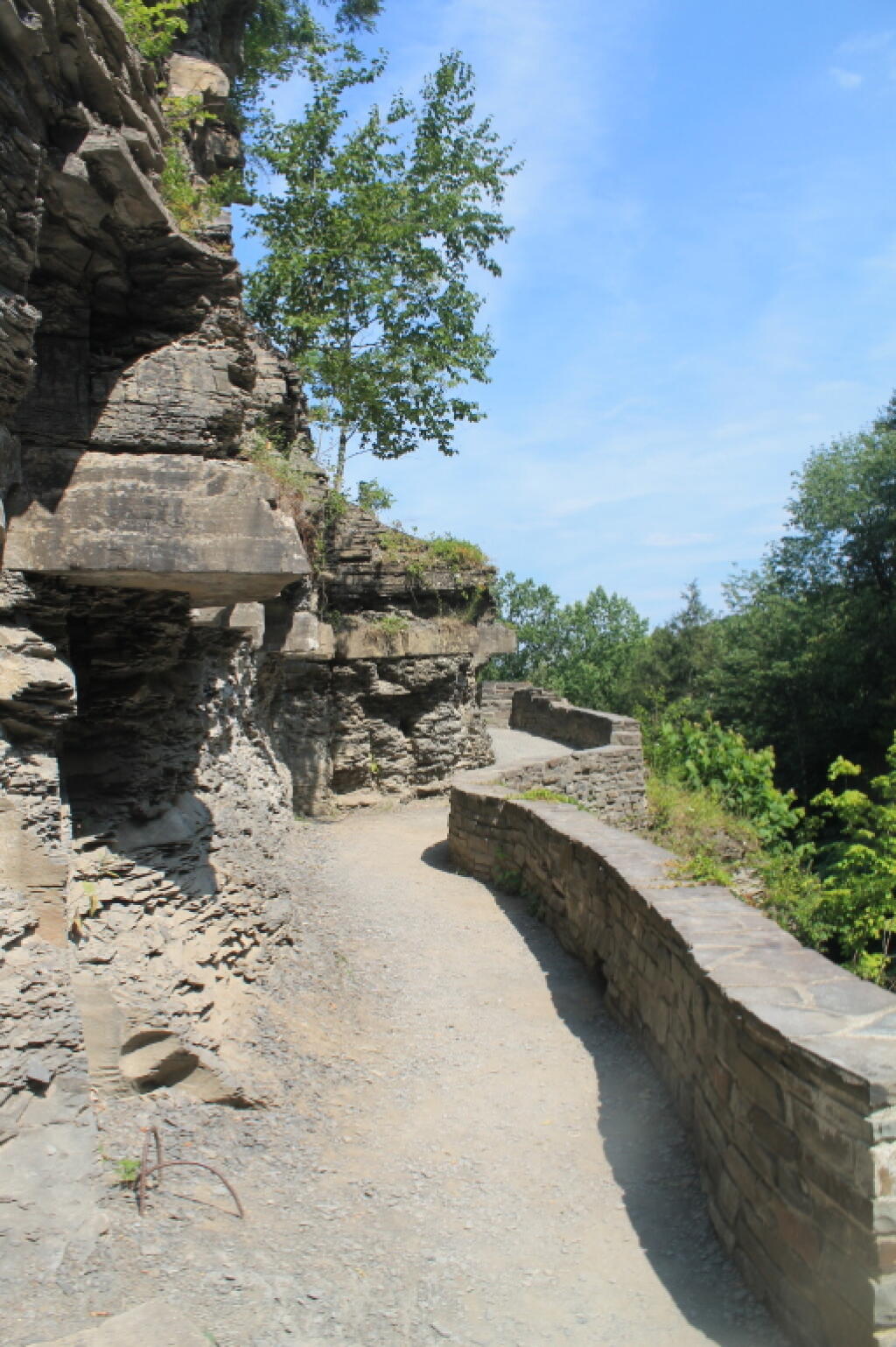 Photo: Trail Winds Along the Edge of Lucifer Falls Photo: Trail Winds Along the Edge of Lucifer Falls