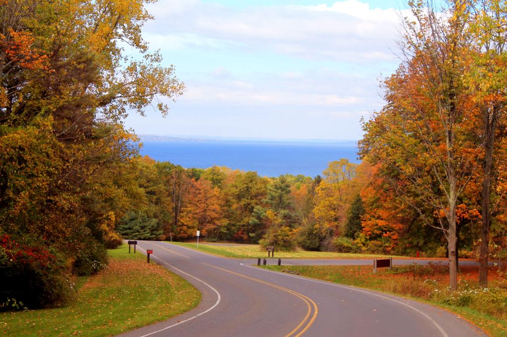 Photo: Seneca Lake Down the Hill