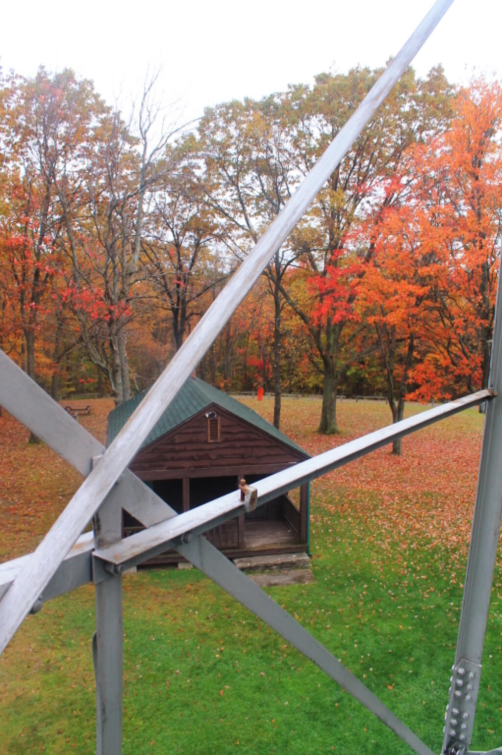 Photo: Rangers Cabin from Firetower Photo: Rangers Cabin from Firetower
