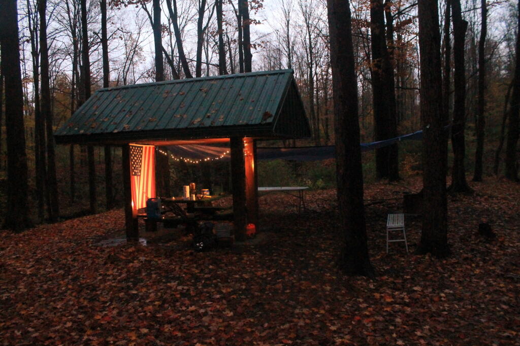 Photo: Camp Pavlion Lit Up