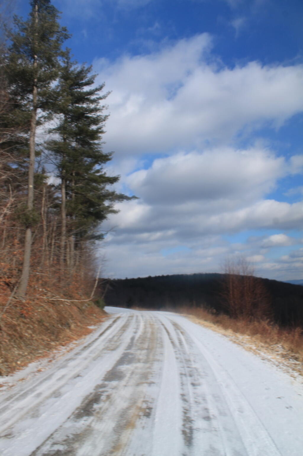 Photo: Somewhat Icy South Mountain Road Near the Clear Cut Photo: Somewhat Icy South Mountain Road Near the Clear Cut