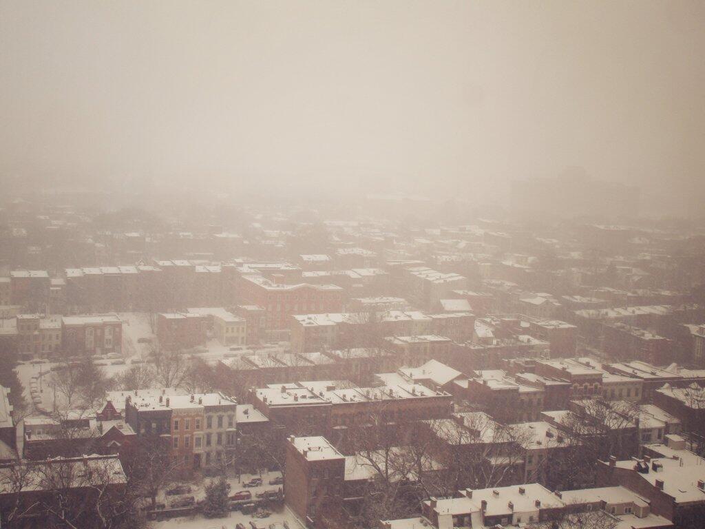 Photo: Center Square In The Snow Storm Photo: Center Square In The Snow Storm