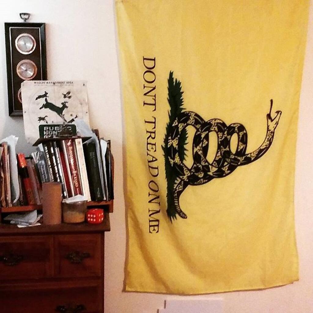 Photo: Found my Gadsden Flag in my truck Photo: Found my Gadsden Flag in my truck