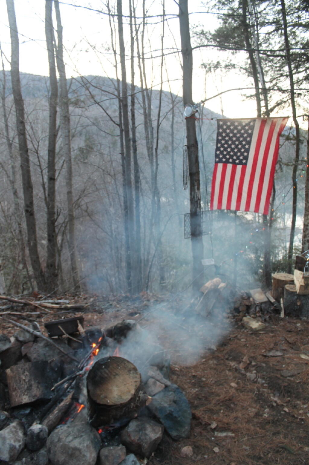 Photo: Smokey Campfire