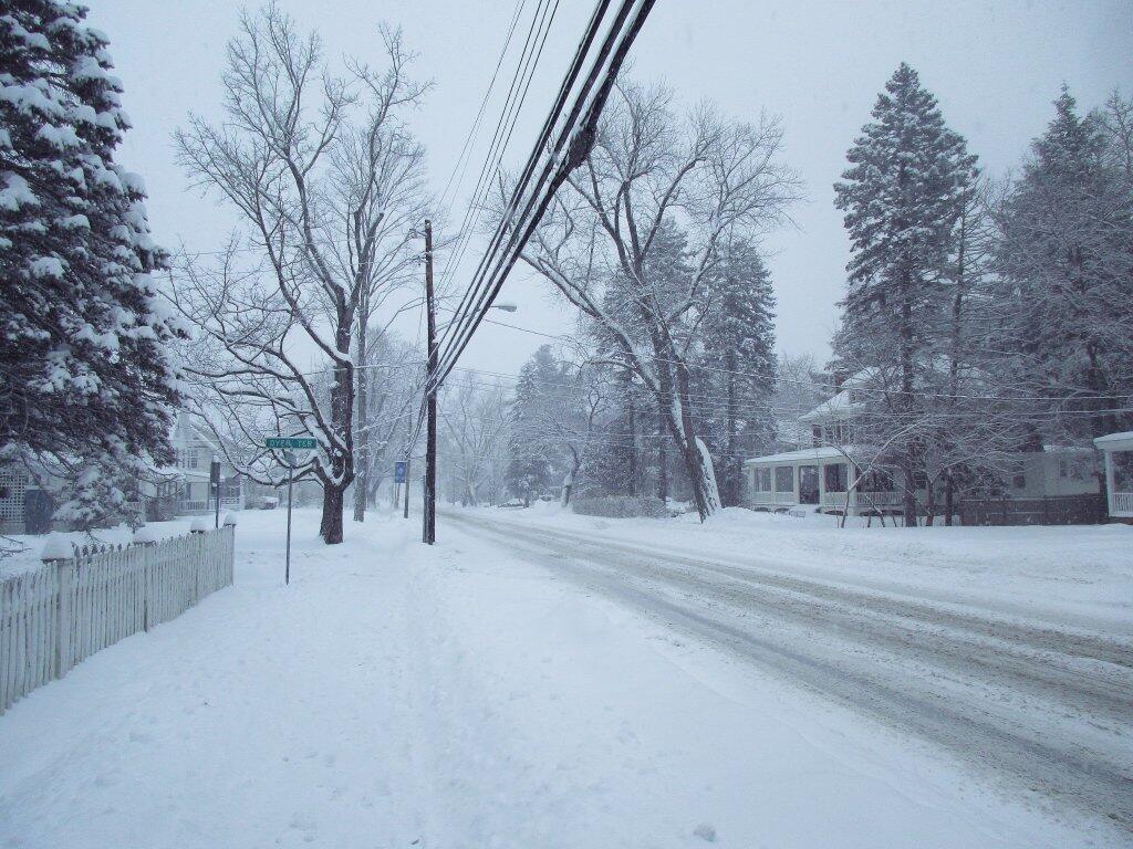 Photo: Skiing Along Delaware Avenue Photo: Skiing Along Delaware Avenue
