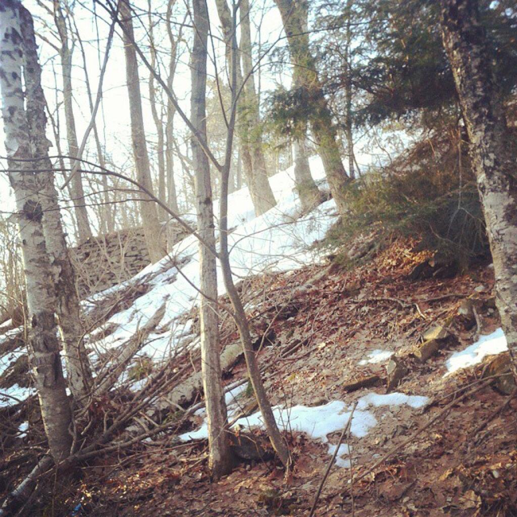 Photo: Not a lot of snow for this time of year in the Catskills