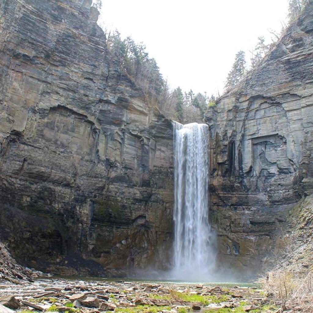 Photo: Water falls 215 ft over Taughannock Falls