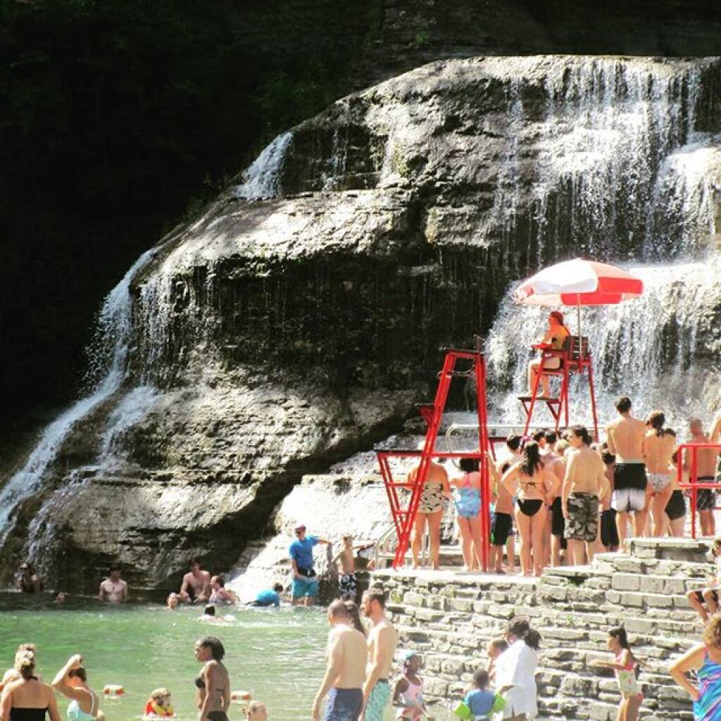 Photo: Yesterday at Lower Falls Swimming Area