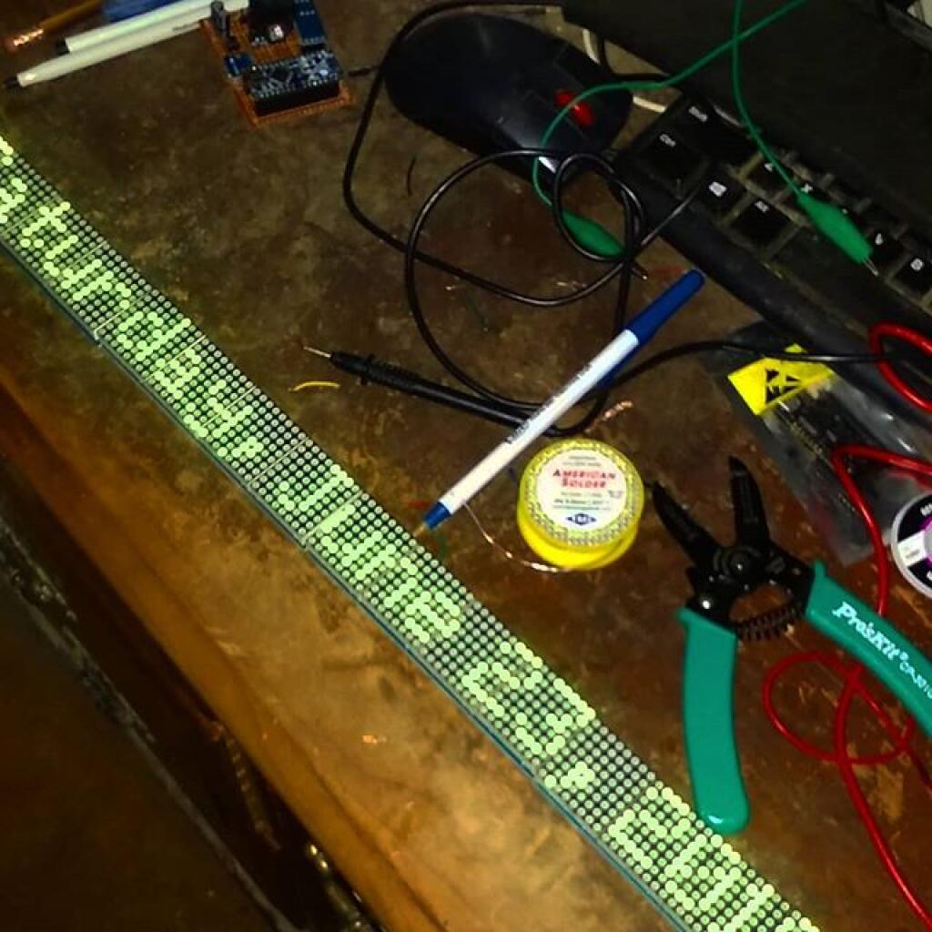 Photo: Maxx7219 my office buddy had a terrible fall on Friday and broke a solder joint. Fixed!