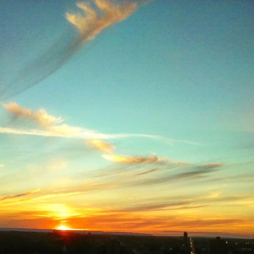 Photo: Nice sunset over Settles Hill
